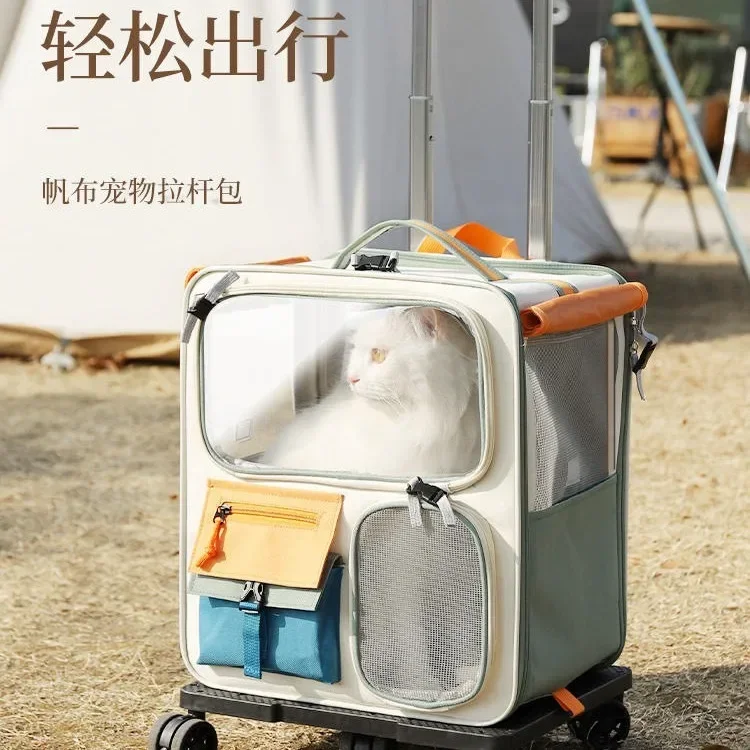 Cat Bag Out Portable Cat Backpack Pet Backpack Schoolbag Warm Car Riding Artifact Dog Large Capacity Dog Box