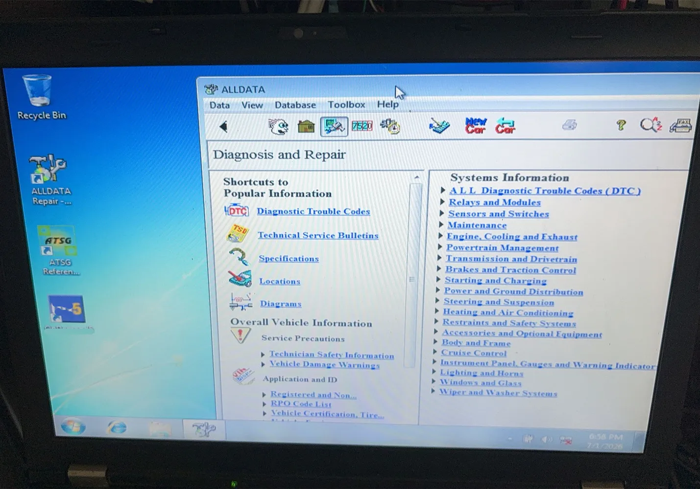 

Installed Well HDD Diagnostic And Maintenance Alldata 10.53 Auto Repair Software Comprehensive Car Data with Wiring Diagrams