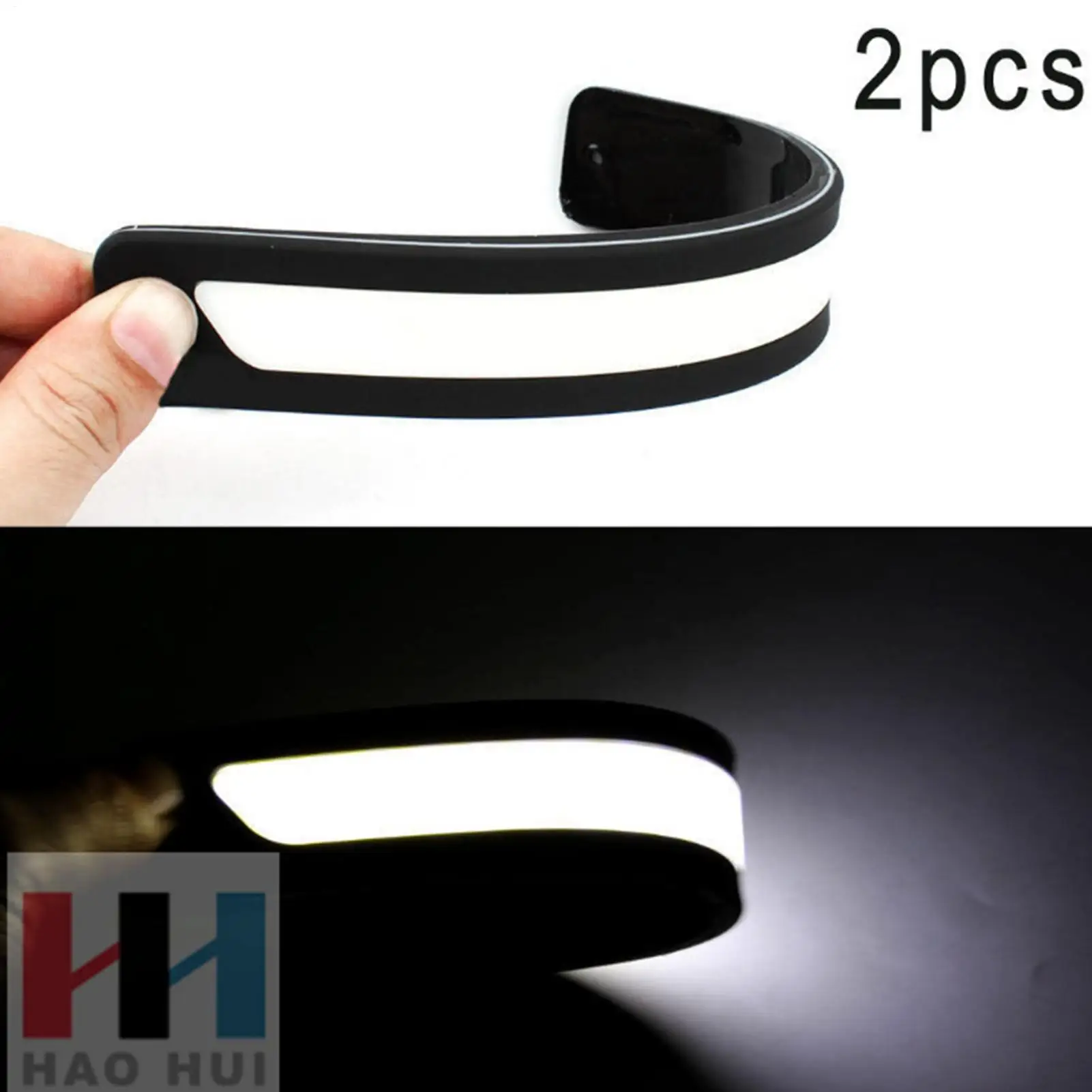 Daytime Running Lights 9in Modified Waterproof Lamp 2 Pieces Modified Bendable Super Bright Car LED Light Strip Front Rear For