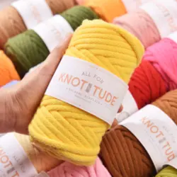 6MM Wool Braided Cord Chunky cord Thick Macrame Cord for Bag making and DIY Handmade Accessory