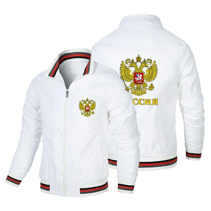 

2026 autumn/winter new item Russian Eagle men's casual zipper outdoor jacket men's windbreaker top