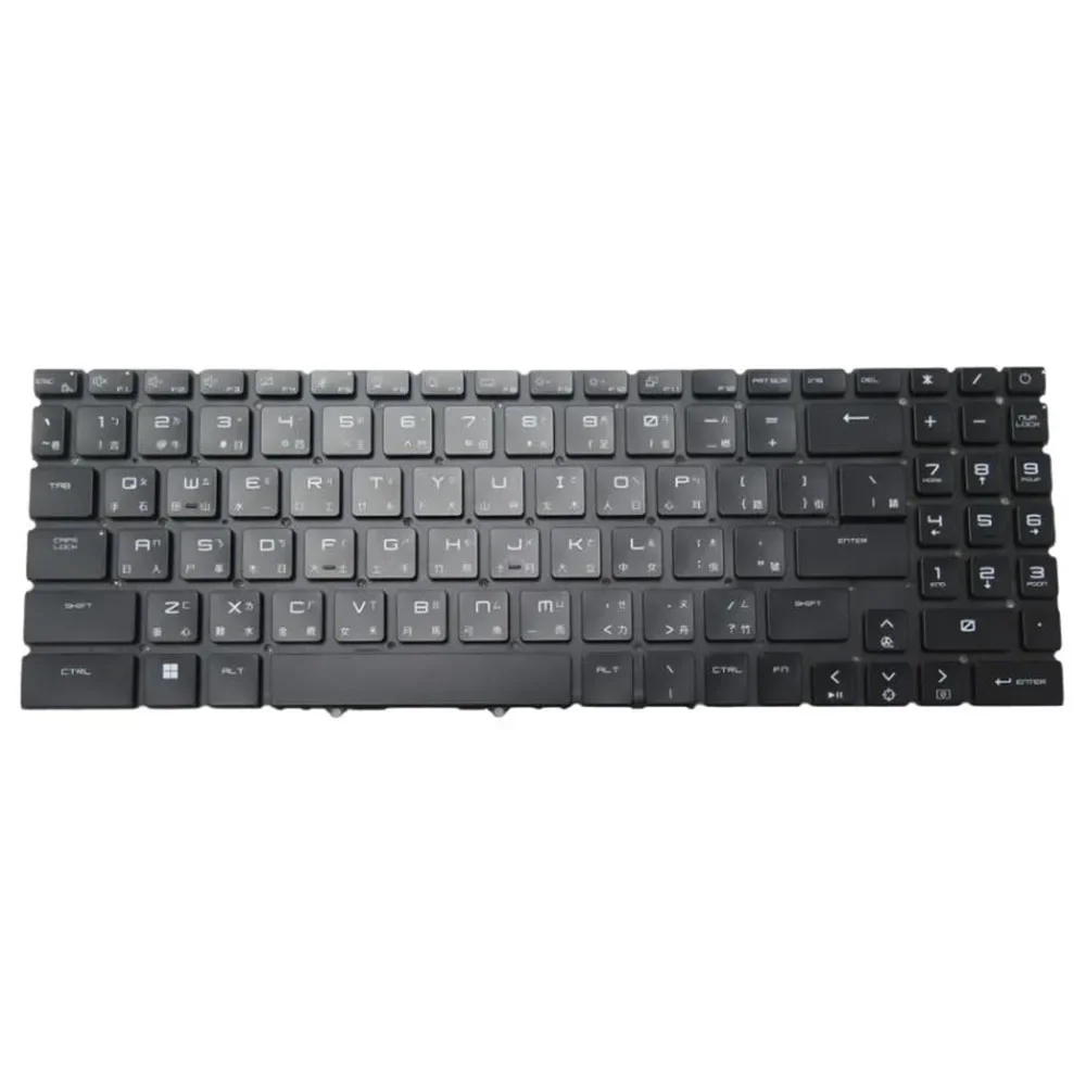 Laptop Per Key RGB Backlit Keyboard For MSI Titan GT77 / GT77 HX GT77HX Traditional Chinese TW Without Frame New