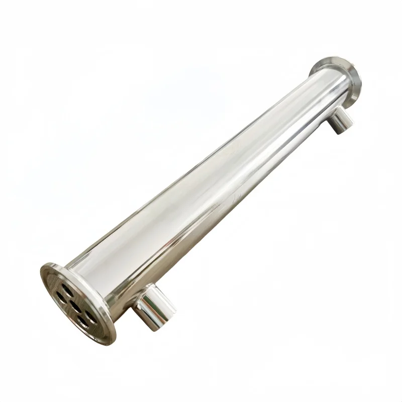 1.5inch od50.5mm,tc distillation condenser pipe fittings with 1/4