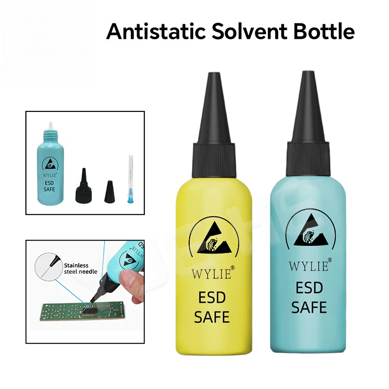 

Диспенсер для бутылок с спиртом WYLIE ESD, герметичный внутри и снаружи, диспенсер для жидкости ESD, пластиковый контейнер, инструмент для очистки материнской платы