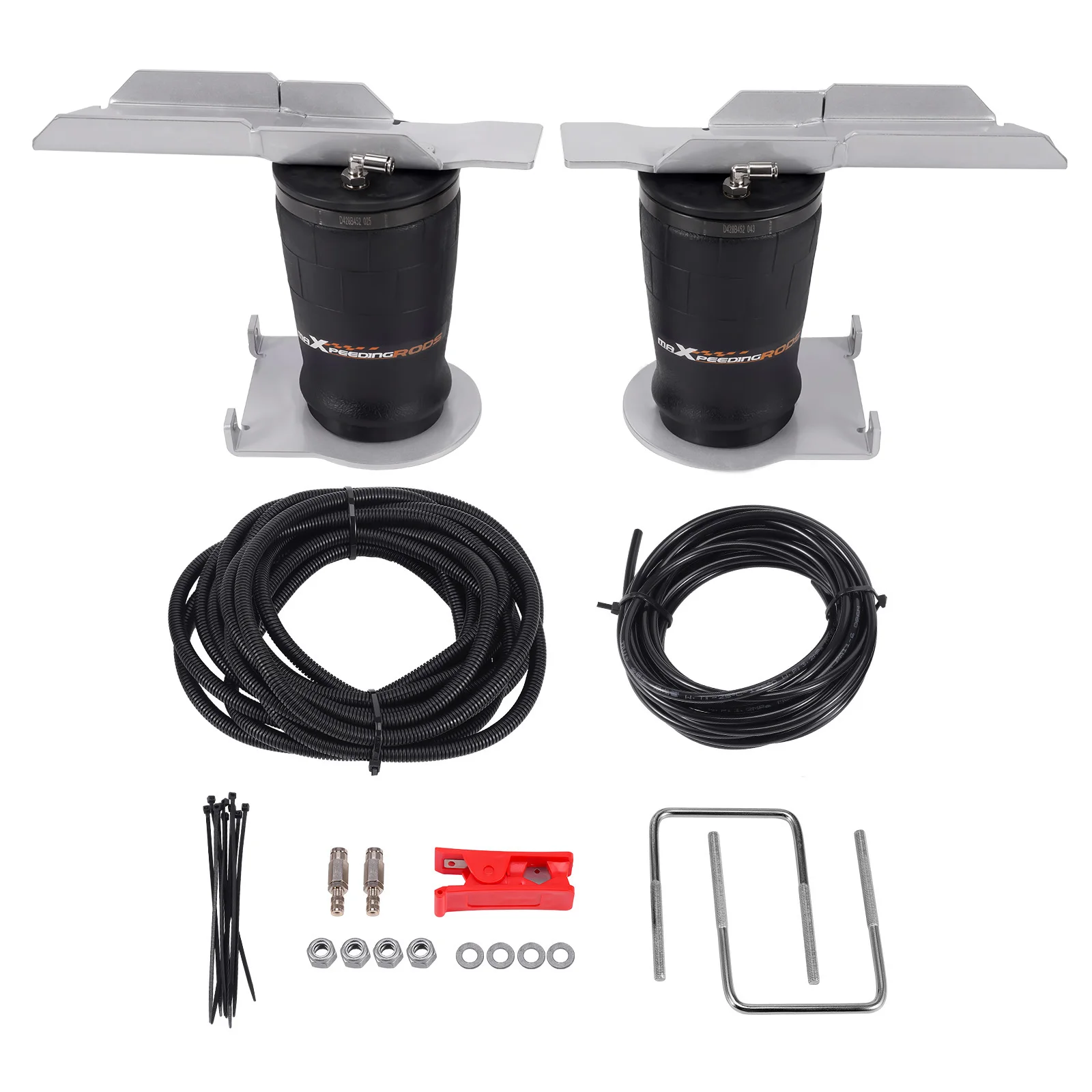 MaXpeedingrods Air Helper Spring Bags Towing Air Spring Bag Kit For Toyota Hiace Commuter H200 KDH221 TRH223 2005-2019
