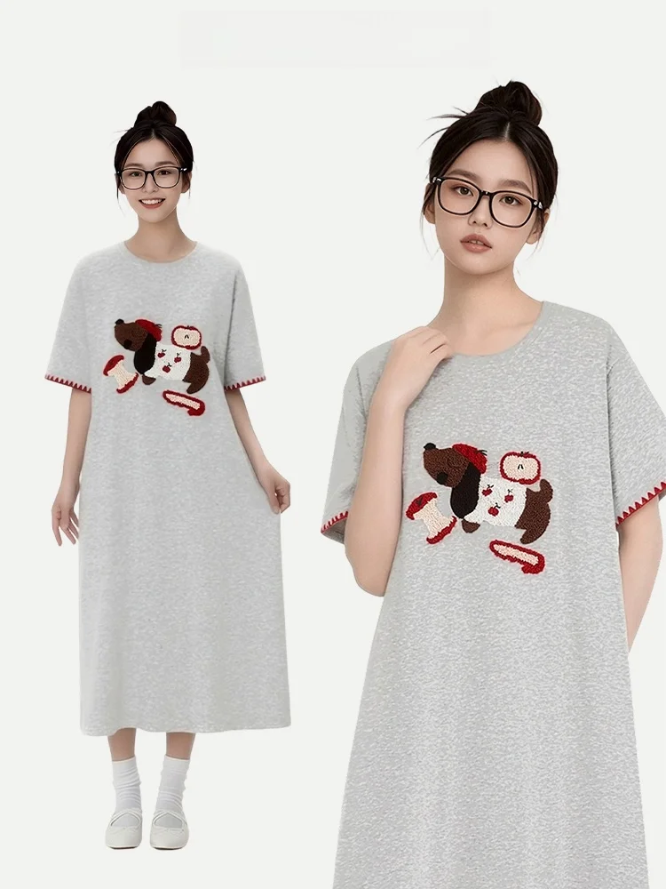 pigiama-da-donna-in-cotone-pinkbread-hat-dog-completo-estivo-per-la-casa-con-imbottitura-sul-petto-traspirante-e-anti-umidita-a-maniche-corte