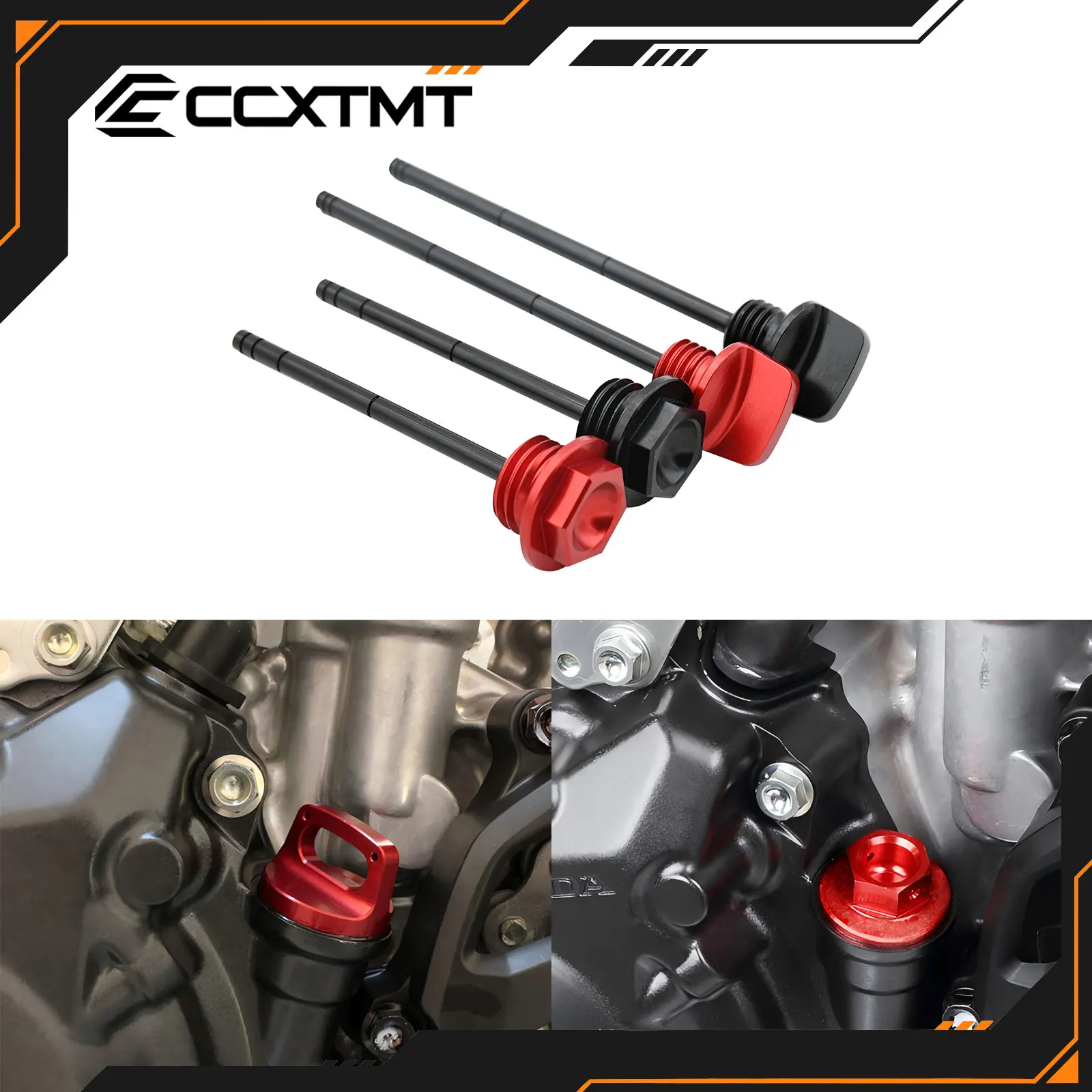 Motorcycle Oil Dipstick Gauge Plugs For HONDA CRF250R CRF250X CRF450X CRF 250R 250X 450X 2004-2017 Dirt Bike Universal Parts