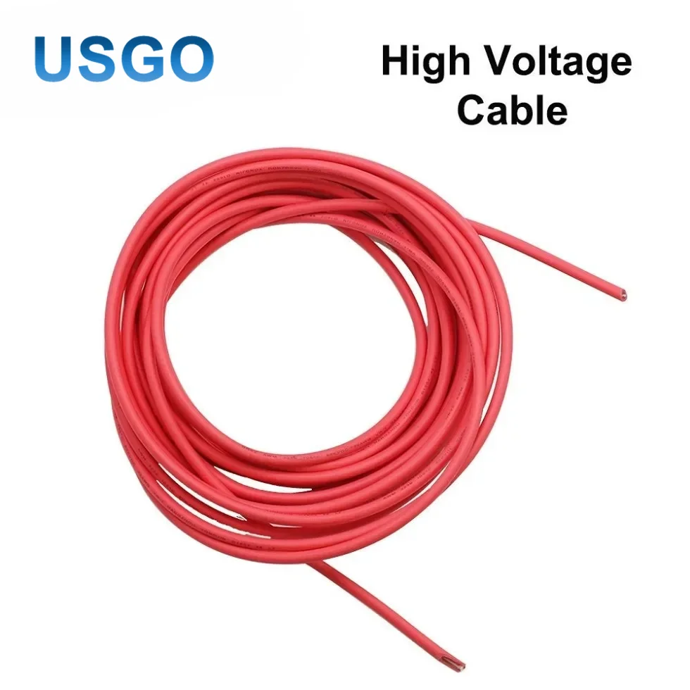 USGO 3M High Voltage HV Cable 40KV 50KV Wire for CO2 Laser Tube Power Supply Laser Engraving Cutting Machine Parts