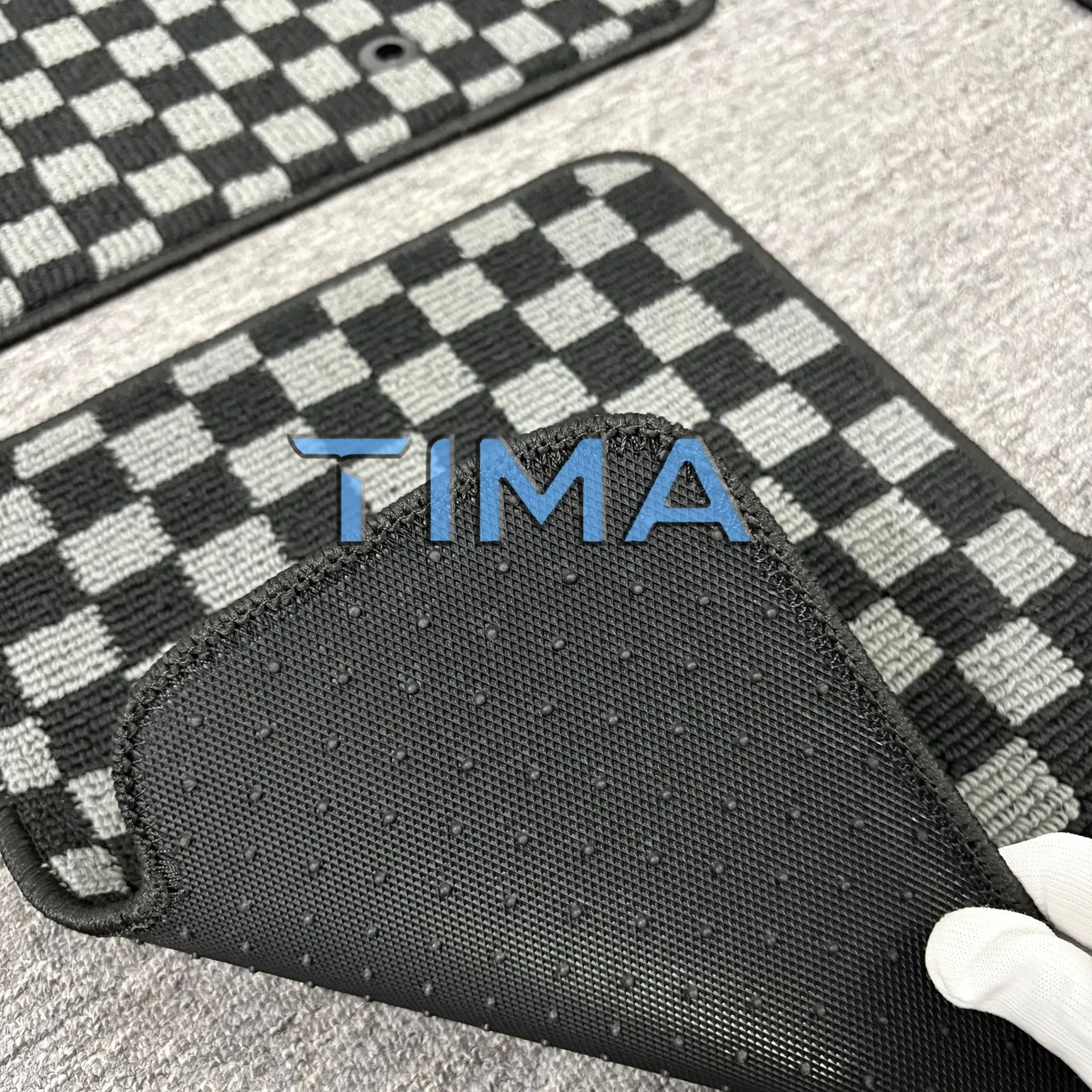 Good Quality 4PCS Gray Checker Floor Mats JDM Style Floor Mats For 2005-2026, Lexus SC430 left Hand Driveor - view 4