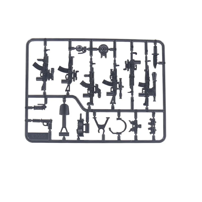 미니 액션 피규어 액세서리 군사 무기 총 팩 모델 군인 MOC SWAT 도시 육군 블록 경찰 빌딩 브릭 장난감