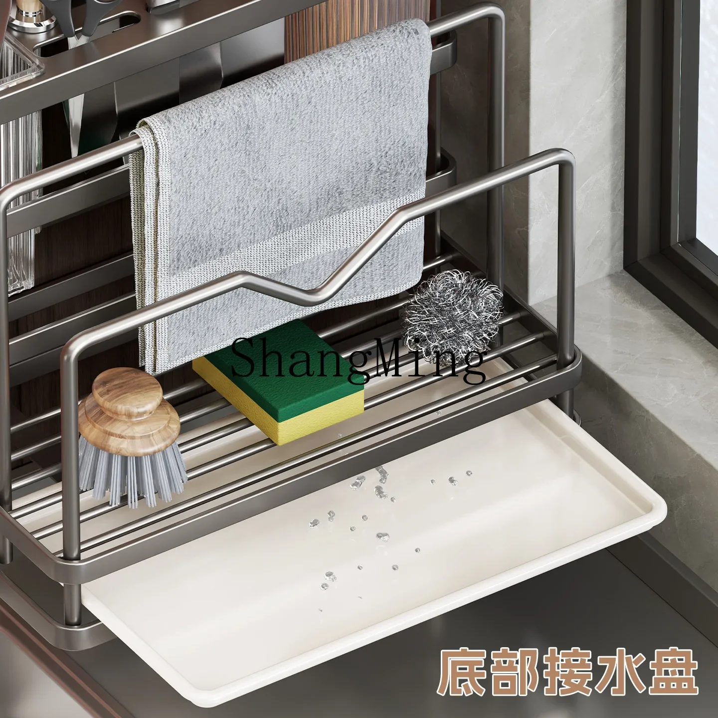 

CL Kitchen Shelf Knife Holder Multifunctional Chopsticks Cartridge Kitchen Knives Cutting Board Knives Integrated