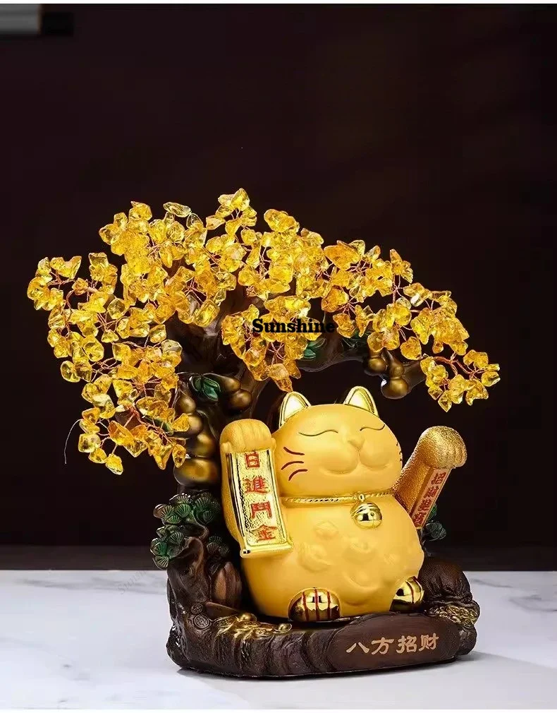 

Настольное украшение в виде денежного дерева, автоматически привлекающее удачу, для оформления заказа в магазине Fortune Cat, FT