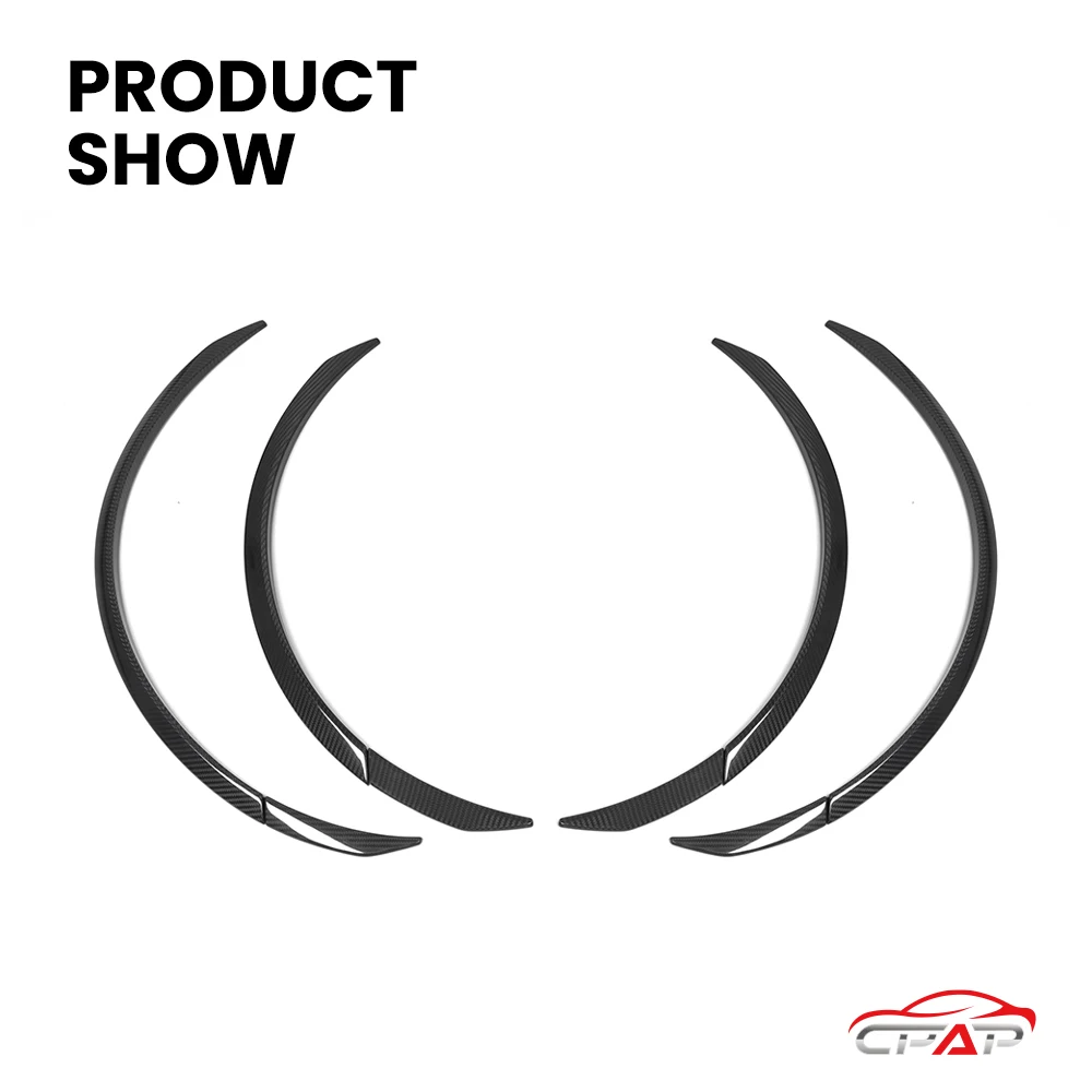 حقيقي جاف ألياف الكربون عجلة الحاجب سيارة التصميم عجلة قوس الكسوة لسيارات BMW 4 سلسلة F32 F33 F36 2021-IN MP نمط 8 قطعة/المجموعة #4