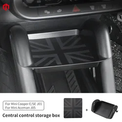 Car Central Control Storage Box Decoration For MINI Electric Cooper E/SE J01 EV 2024 2025 Phone Case Kit Interior Accessories