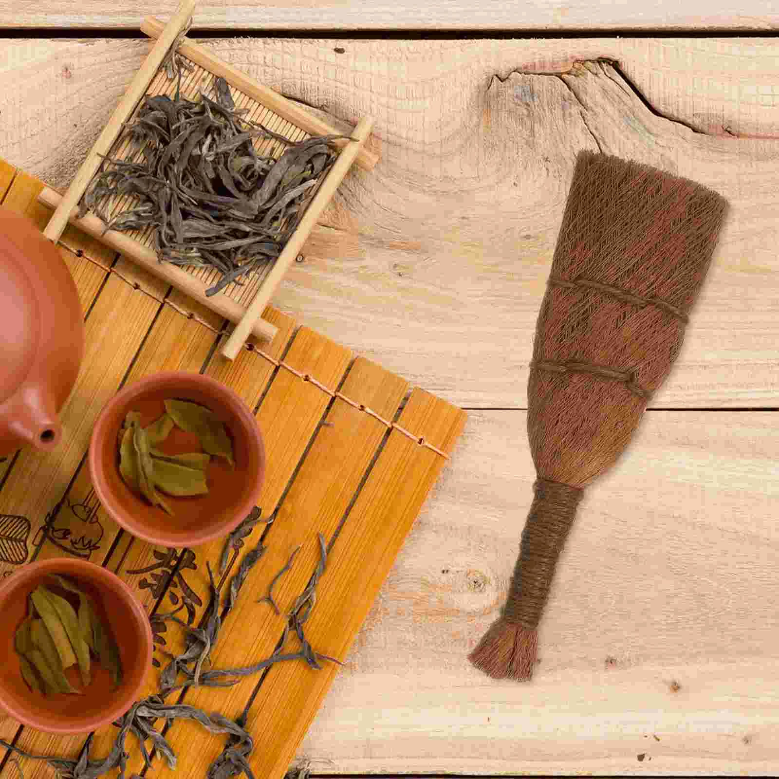Cepillo para bonsái, macetero, lavado de ollas multifunción, limpieza rápida, artículos esenciales para jardín, marrón, multiusos