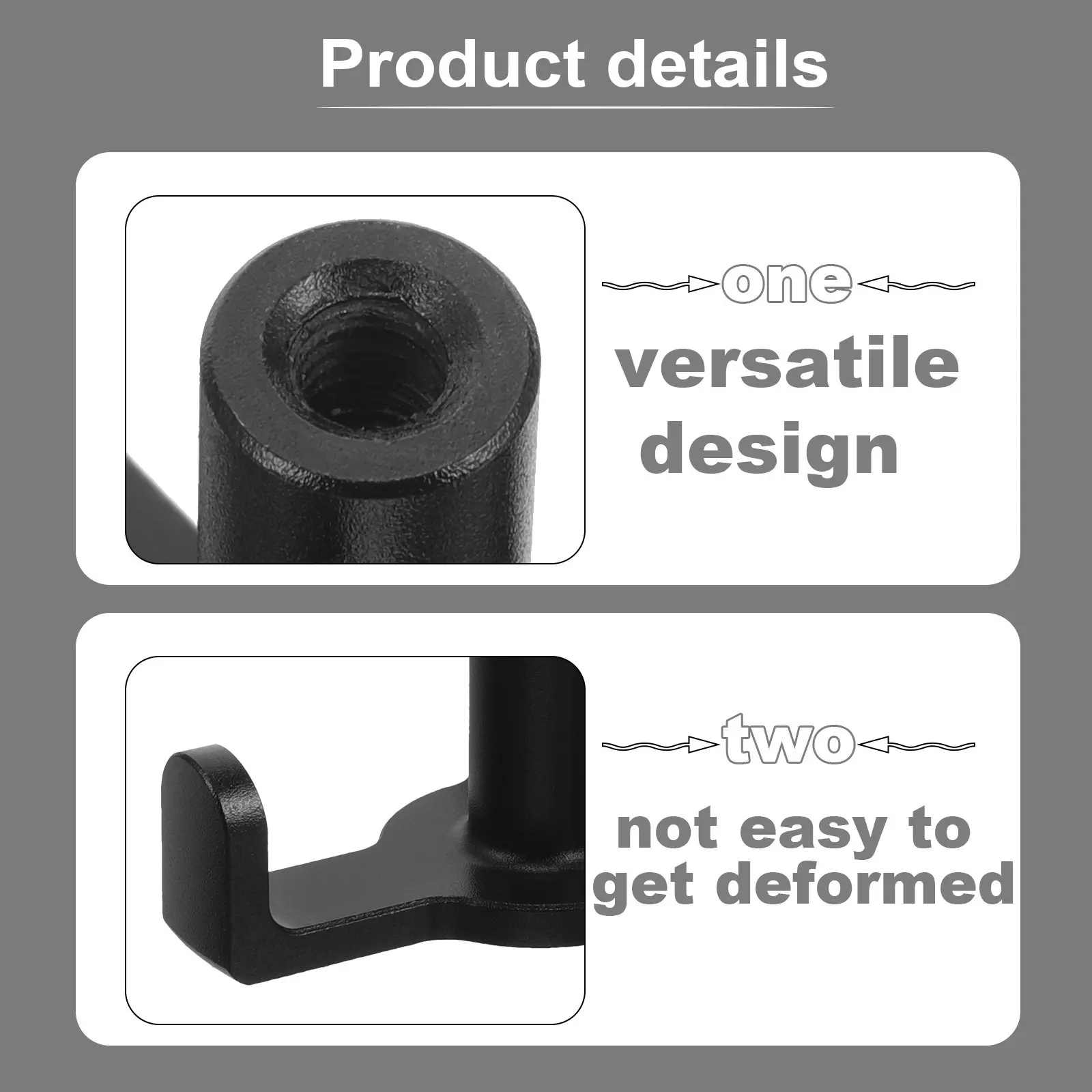 

Aluminum Alloy Car Trunk Hook Heavy Duty Bag Hanger for Grocery Tote Purse Organizer Sleek Modern Design