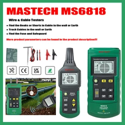 MASTECH MS6818 Portable Professional Wire & Cable Testers Wire Cable Tracker Metal Pipe Locator Detector Tester Line Tracker
