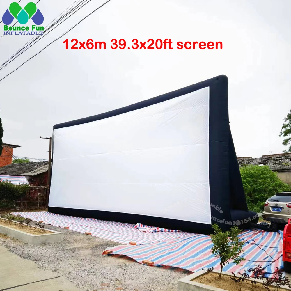 Outdoor Cinema Equipment Giant Inflatable Projector Movie Screen With Blower Foldable Video Film Theater Projection TV For Fun