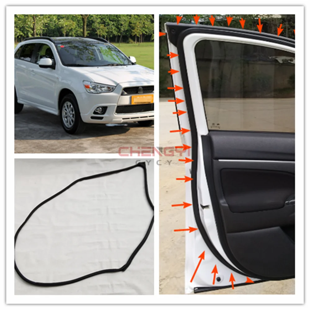 Door Rubber Seal Doorpost Rubber Strip For Outlander Sport ASX GA1W GA2W GA9W 5725A233 5725A234 5755A227 5755A228 5725A287