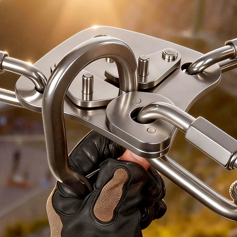 plaque-de-protection-de-connexion-ininterrompue-pour-via-ferrata-en-acier-inoxydable-pour-parcs-d'aventure-de-divertissement-et-de-traversees-panoramiques-dans-la-jungle