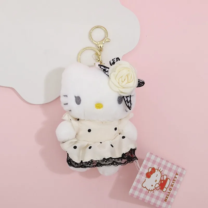 Kawaii سانريو مرحبا كيتي المفاتيح أنيمي الكرتون حامل الموضة مفتاح سلسلة سيارة كيرينغ حقيبة المحمول معلقة مجوهرات هدايا عيد #5