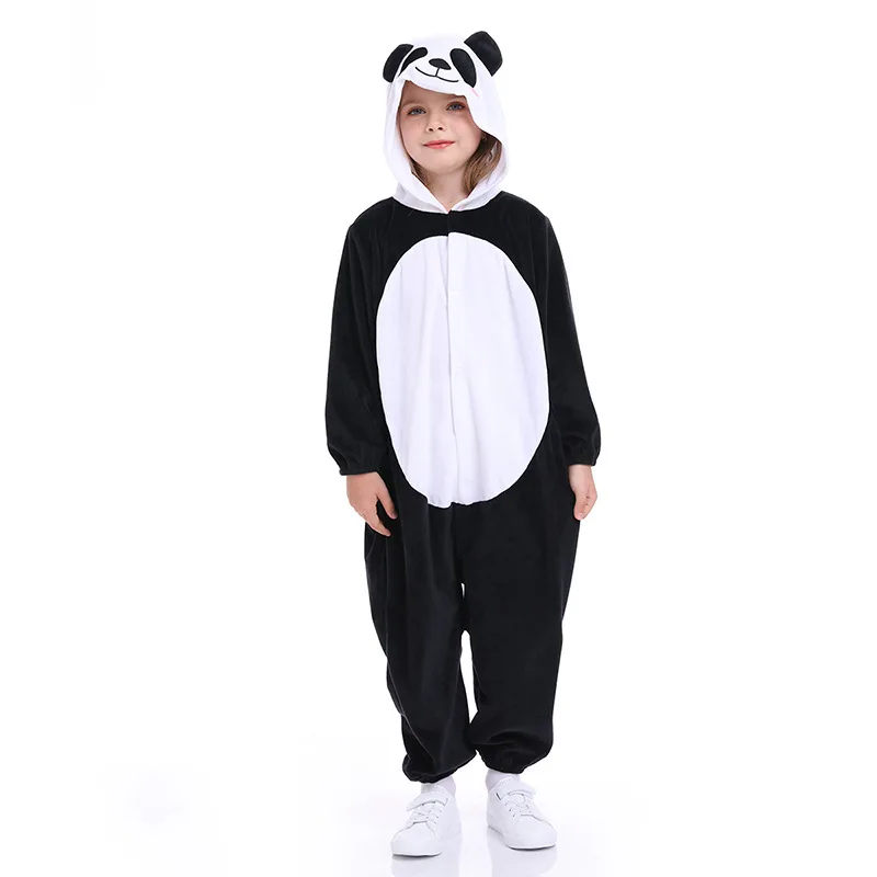 Unisex Girls Animal Onesies Boys kung fu Halloween Child Panda Costume