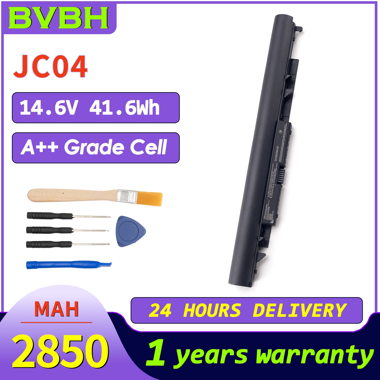 

BVBH JC04 Battery 919700-850 for HP 15-bs0xx Spare 17-bs0xxx Spare 919701-850 TPN-W129 battery