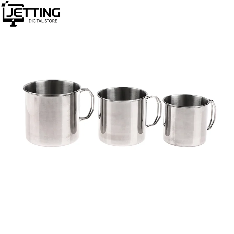 

1Pc Stainless Steel Folding Handle Cup Portable Carabiner Cup Outdoor Camping Cups for Home Outdoor Camping Accessories