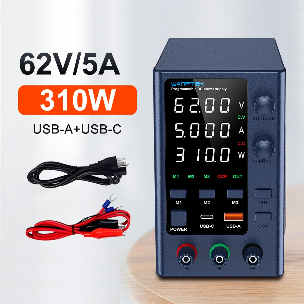 Wanptek DC Voeding 30V 10A 5A Variabele Bench Voeding Verstelbare Lab Voeding 60V 5A 120V 3A Spanningsregelaar