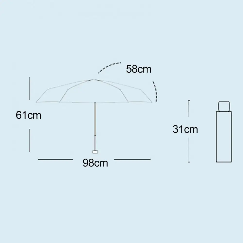 

98cm Diameter Fan Umbrella UV Protection Rechargeable Fan Sun Rain Umbrella For Fishing Golfing Beach Picnics Outdoor Activities