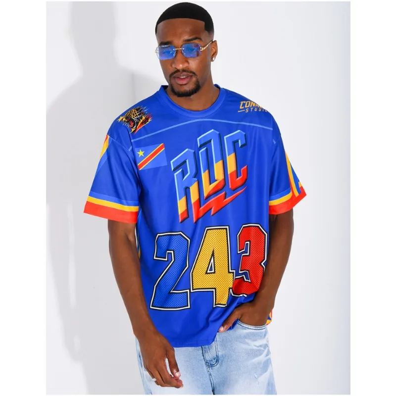 2026Summer Congo Breathable Soccer Fan Supports Printing, Football Popular Sportswear Fashion 3D Printed Quick Drying Sportswear