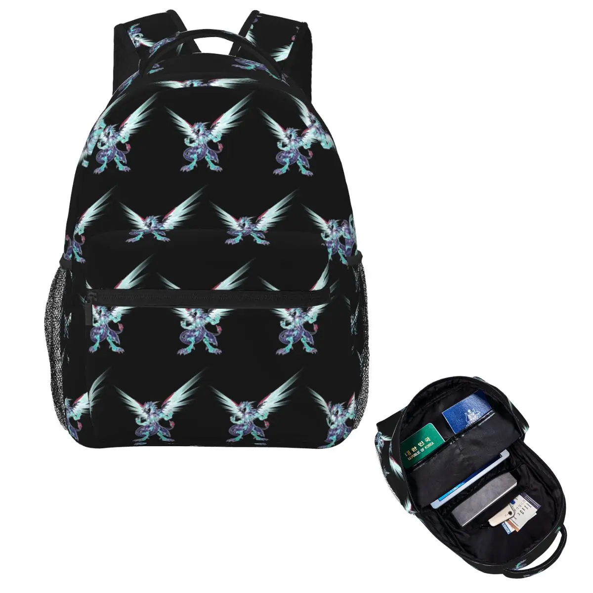 

Galaxy-Eyes Photon Dragon Student Backpack School Bag Hiking Travel Daypack for Boys Girls Fashion Bookbag Shoulder Bags