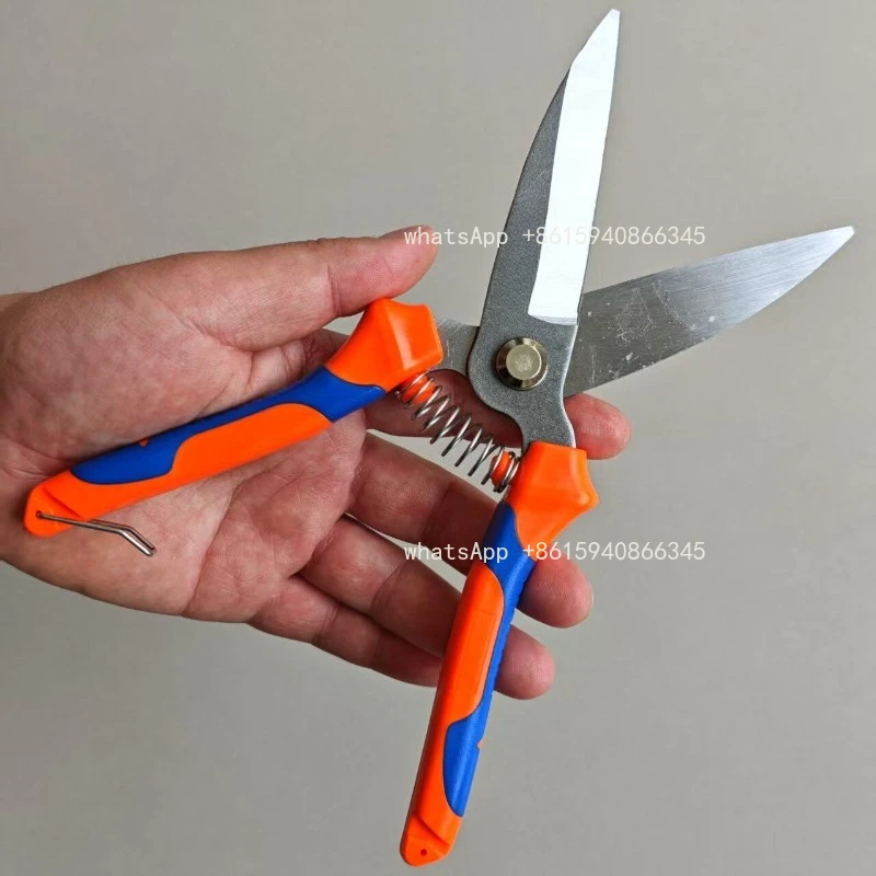 84 # straight edge garlic clipper, 196g heavy-duty garlic root pruning shears, gardening and agricultural pruning tools