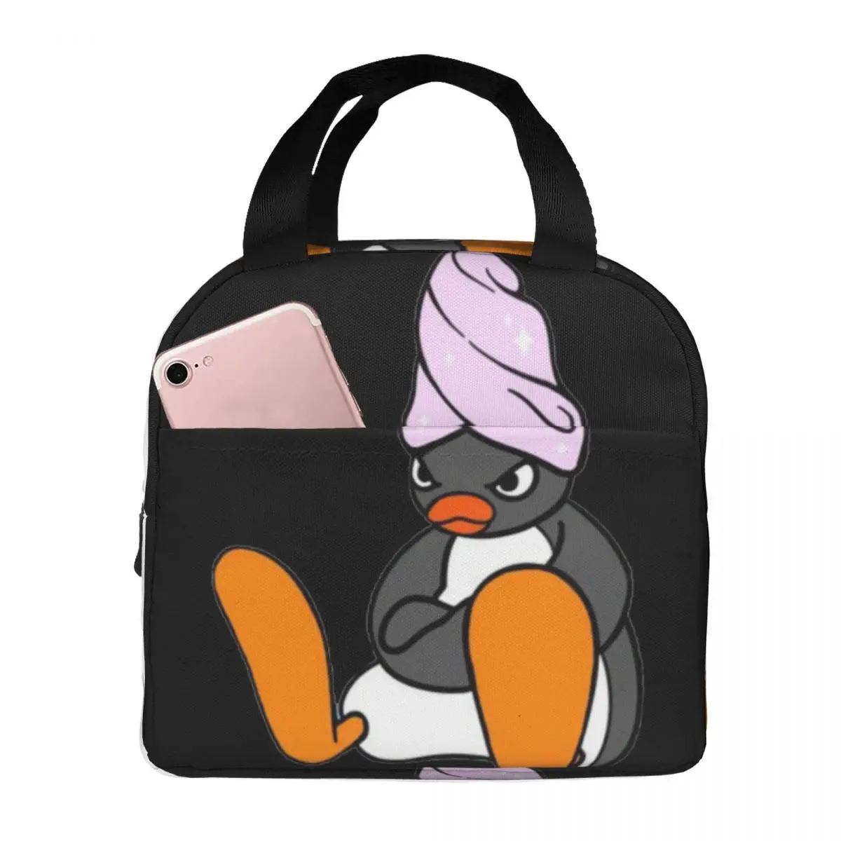 Sac à lunch Pingu Noot Pinga PenEcolTV, sac à bento isolant, sac à main pour repas, nouveau