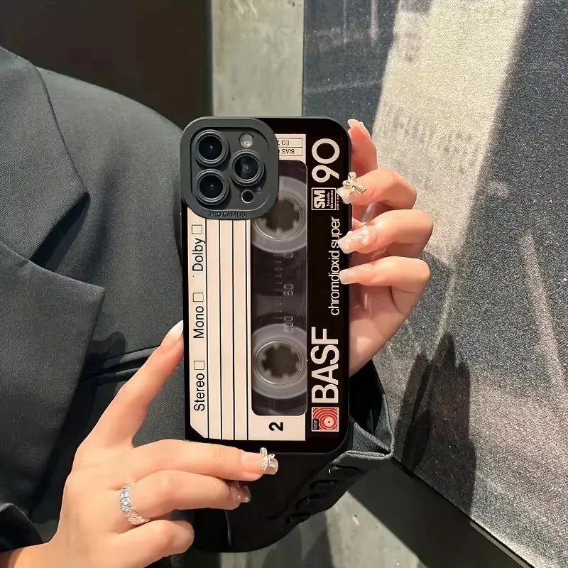 جراب هاتف بنمط شريط الحظ لهاتف أيفون 16 15 13 14 12 11 برو ماكس 7 8 16 XR X XS SE غطاء سيليكون ناعم للصدمات