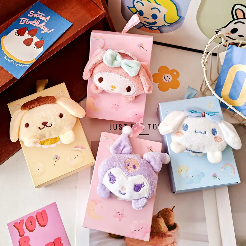 1 pçs kawaii anime sanrio toalha de mão hangable absorvente mão limpando pano dos desenhos animados porket toalha macia cozinha banheiro suprimentos