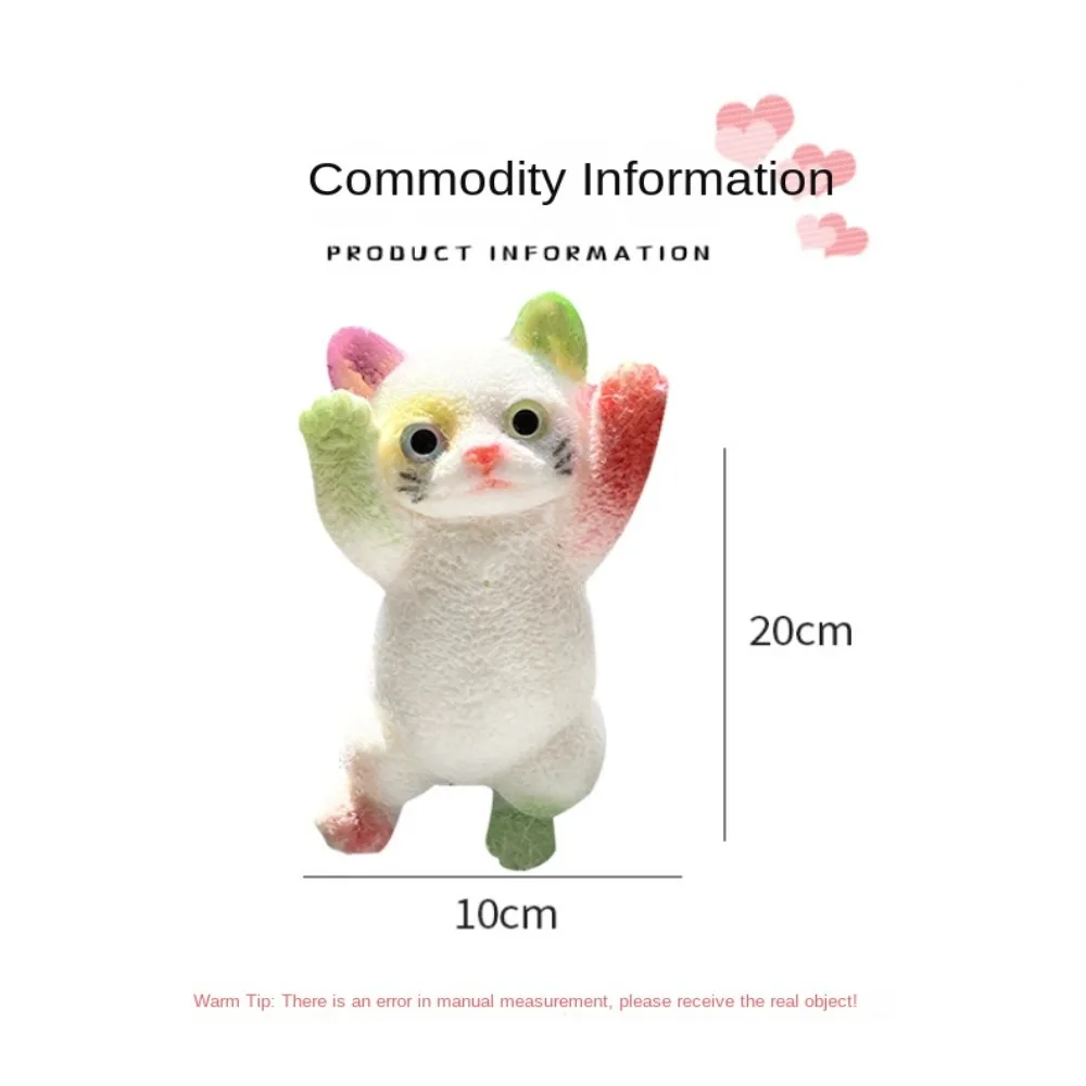 Grande cartone animato gatto spremere giocattoli rimbalzo lento simpatico gatto agitarsi giocattolo per bambini giocattolo di decompressione per adulti giocattolo squishy creativo per bambini adulti