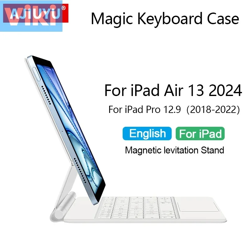 TouchPad Magic Keyboard For iPad Air 13 inch M2 2024 iPad Pro 12.9 inch M1 2022 2021 2020 2018 3rd 4th 5th 6th Gen Smart Case