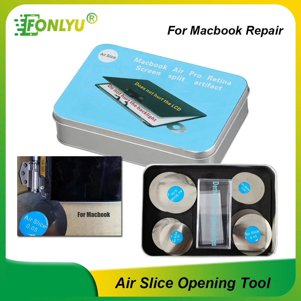 

Fonlyu Air Slice Opening Tool Kits for For Macbook Air Pro No Hurt the Backlight Retina Screen Split Artifact Disassembly Tools