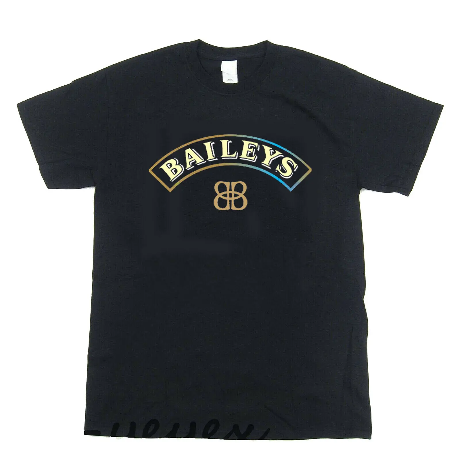 Nuevo Logo de Baileys, camiseta de whisky crema irlandesa, Camiseta de algodón para hombres y mujeres, camisetas de cuello redondo, ropa de manga corta de talla grande