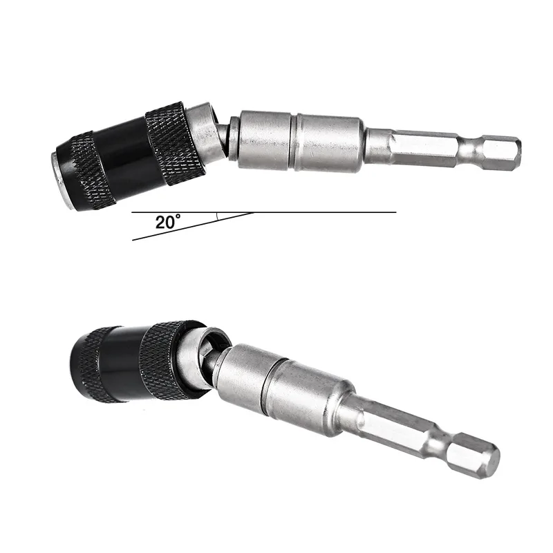 1/4 "Zeskant Magnetische Schroefboorpunt Snel Verwisselen Borgende Bithouder Boor Schroef Aandrijving Geleider Boor Verlengstang Hout Gereedschap