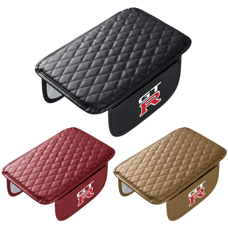 بو الجلود مسند ذراع السيارة حصيرة الأنسجة صناديق الارتفاع وسادة مسند الذراع صندوق لنيسان تيدا Teana ألتيما سيلفي مورانو ركلات قاشقاي GTR