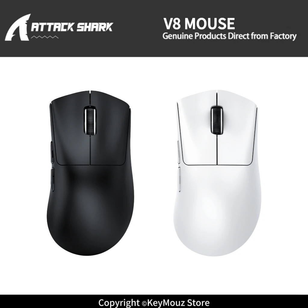 attack-shark-v8-tri-mode-wireless-gaming-mouse-42k-dpi-paw3950max-lightweight-design-for-pc-mac