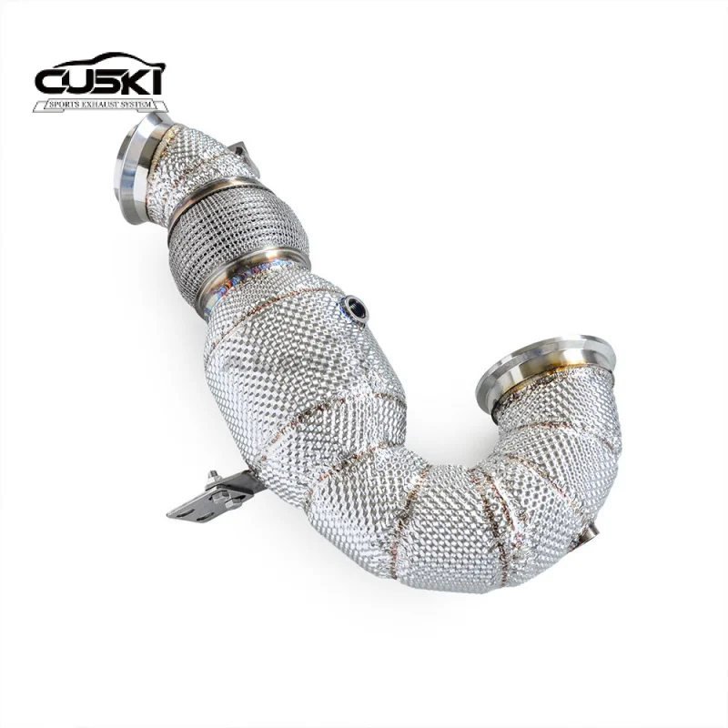 

Даунпайп для Mercedes AMG GT50 GT53 E53 CLS53 GLE53 CLE53 3.0T Высокопроизводительная труба с изоляцией Автомобильная выхлопная труба Обновление мощности