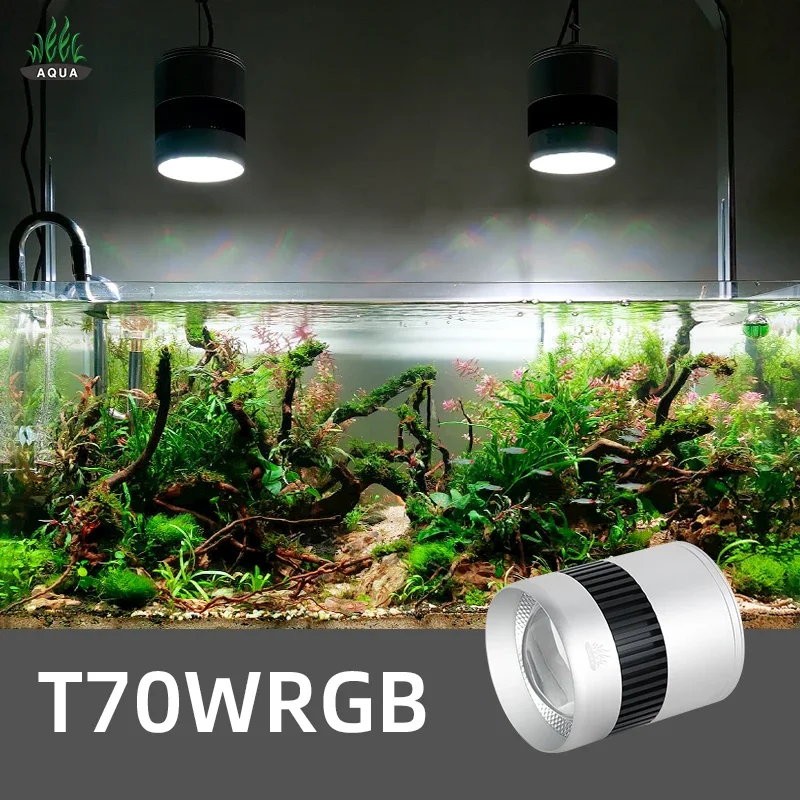 

WEEK AQUA T70SE Button Control WRGB LED Aquarium Light Full Spectrum for Freshwater Aquatic Planted Tanks