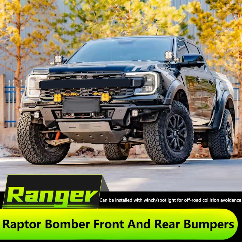 

Специальная версия для соревнований: Комплект переднего и заднего бамперов для Ford Ranger Raptor 2023-2025 для бездорожья, модифицированный экстерьер