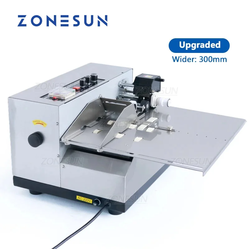 

ZONESUN Produce Solid Ink Roll Coding Card Bag Continuous Date Printing Machine Automatic Printer ZS-MY380FW