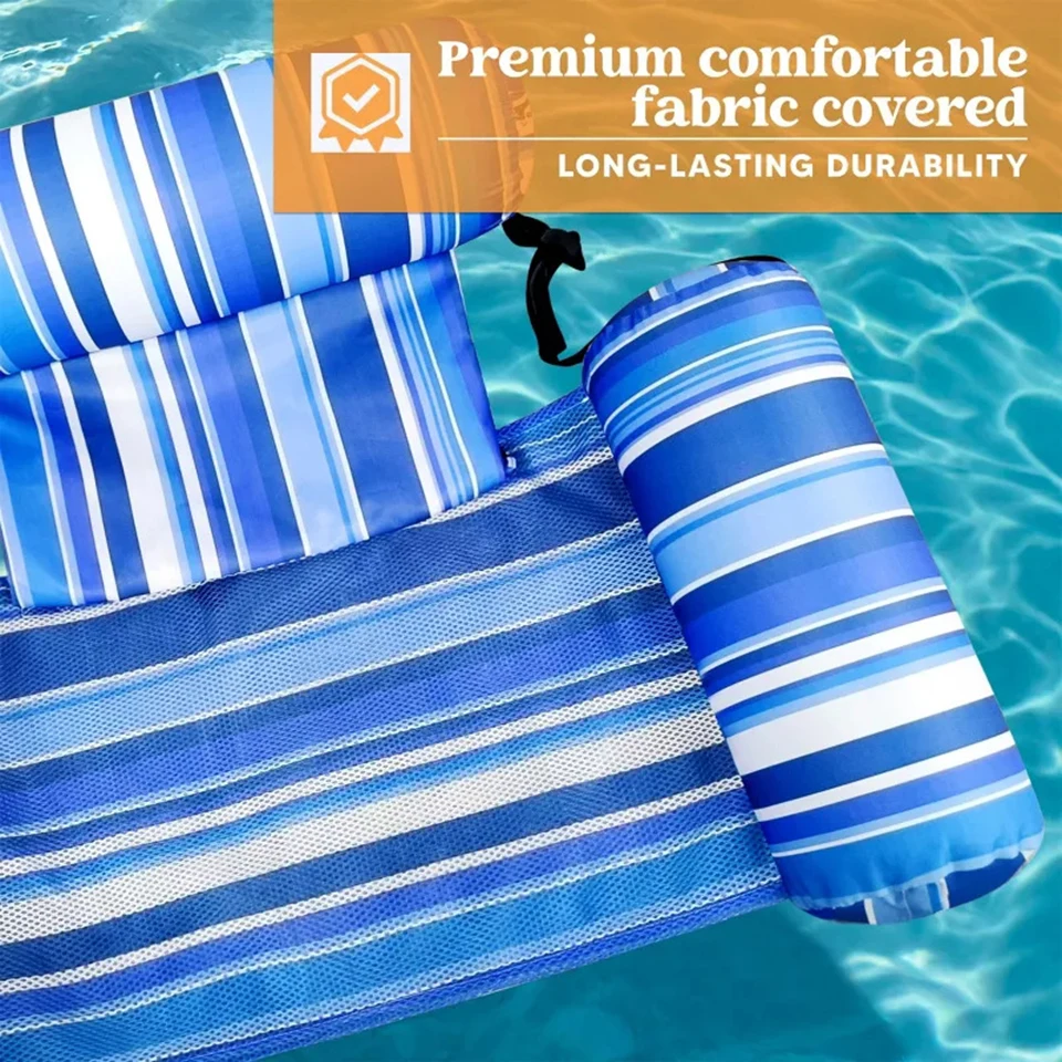 Aufblasbare Schwimmliegen für Erwachsene, Schwimmender Liegestuhl für den Pool, Party-Schwimmkissen für Sommer, Wasser, Strand, See FY-1 – Detail 10