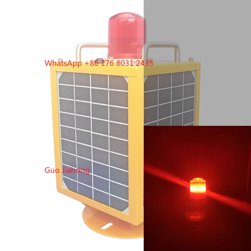 

ICAO Low Intensity Type B Chimney Sola Crane Warning Lights,solar Powered Led Warning Aviation Obstruction Light