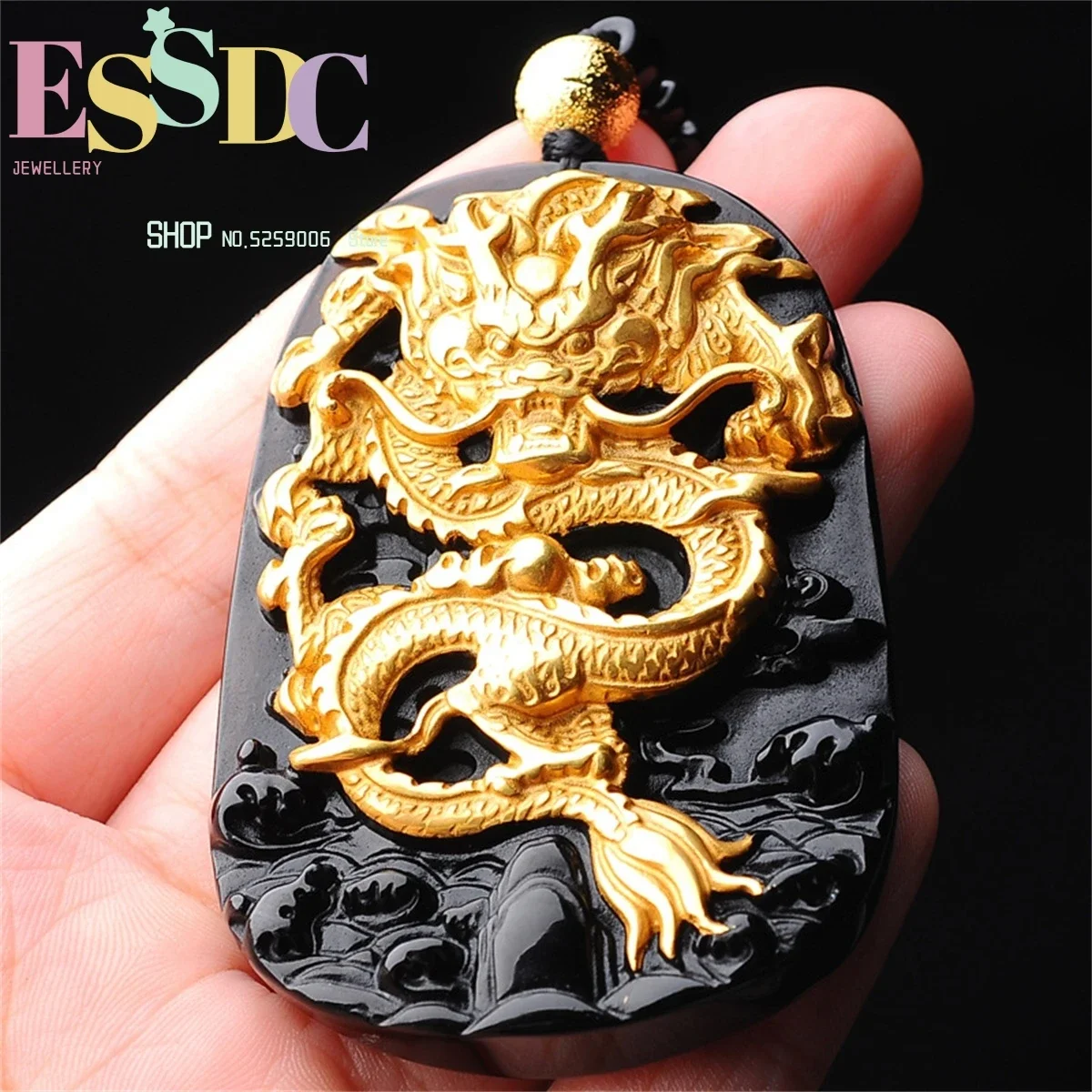 حجر سبج طبيعي زودياك مذهب قلادة على شكل تنين قلادة الاستبداد مجوهرات للنساء الرجال نحت محظوظ تميمة هدية حلية الرجعية